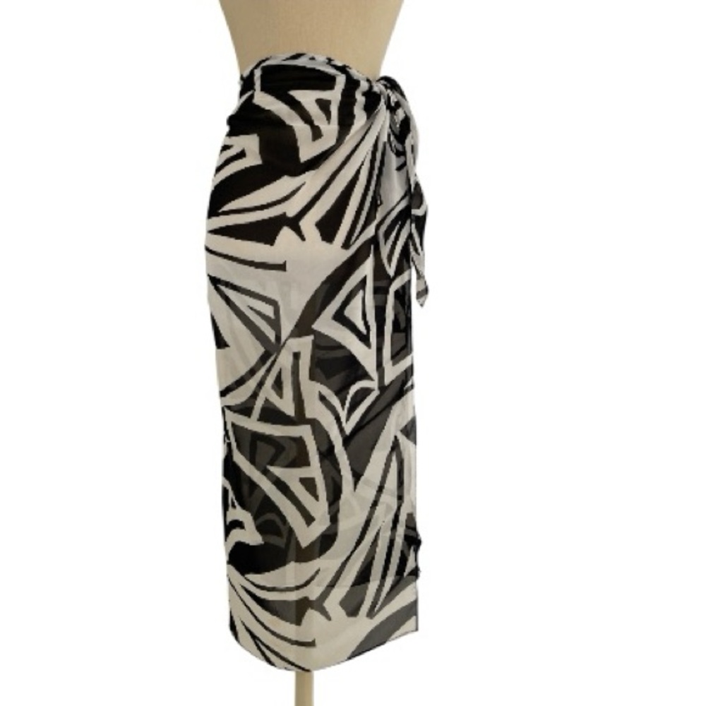 Cache Monochrome Patterned Blouse - image 1